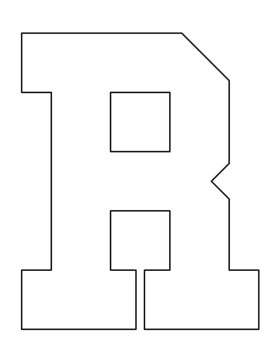 Letter R Coloring Pages Pdf Free Vectors